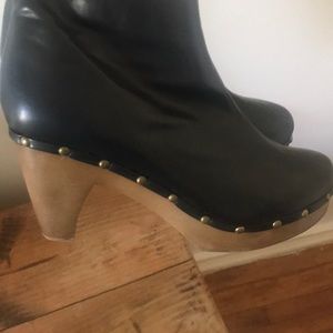 Vegan leather booties